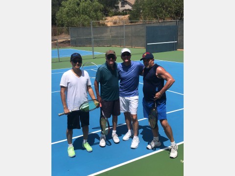 Right photo of tennis players